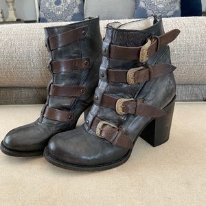 Distressed Freebird boots